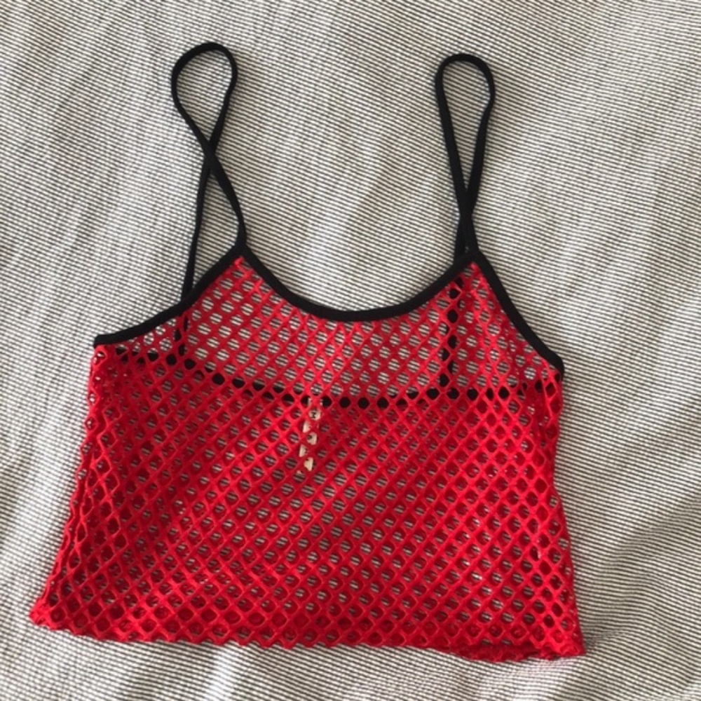 NWOT LF Emma & Sam Mesh Crop